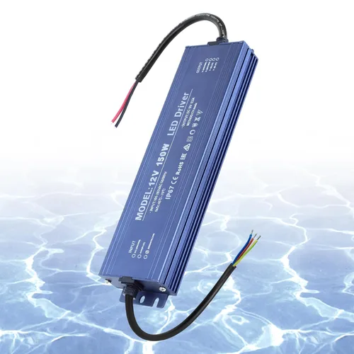 Miniatura 25 de Transformador LED de 12 V 60 W impermeable IP67, controlador LED ultra delgado de 110 V CA a 12 V CC 5 A 60 vatios convertidor de bajo voltaje LED