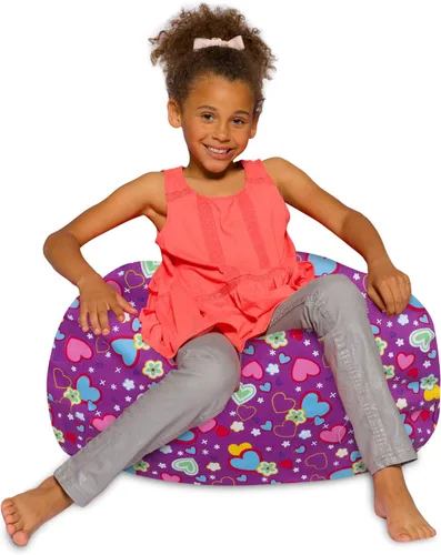 Miniatura 51 de Posh Beanbags - Sillón puff Azul Rey Sólido