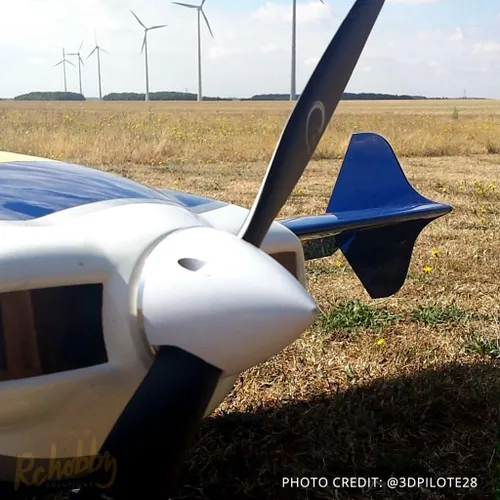 Miniatura 4 de XOAR PJM-E 15x4 Hélice eléctrica de avión RC. 15 pulgadas 2 cuchillas negro madera Prop para motor eléctrico