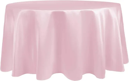 Miniatura 19 de Ultimate Textile Mantel redondo de satén nupcial de 60 pulgadas, se adapta a mesas de menos de 60 pulgadas de diámetro, berenjena morado berenjena