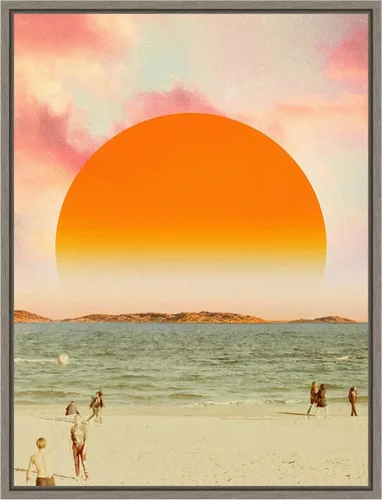 Miniatura 10 de Amanti Art Lienzo enmarcado para pared, 18 x 24 pulgadas, diseño retro de paisaje de sueños II, por Victoria Barnes, lienzo enmarcado para Sylvie