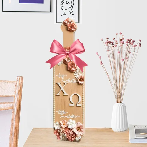 Miniatura 9 de Paquete de 1 paleta de fraternidad de 15 pulgadas, paleta de madera maciza sin terminar, paleta de hermandad griega para dibujar, manualidades
