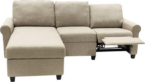 Miniatura 10 de Serta Copenhagen - Sofá reclinable pequeño con almacenamiento integrado, tela de bajo mantenimiento y apta para la familia, sección izquierda