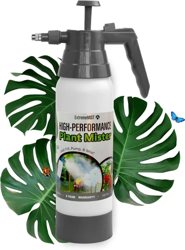 ExtremeMIST Pulverizador de jardín de alto rendimiento, rociador de plantas y botella rociadora definitiva para plantas, pulverizador de bomba