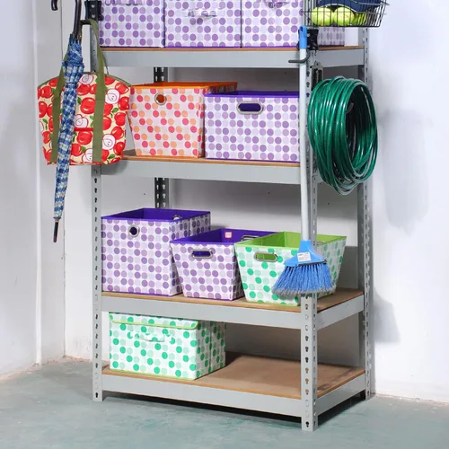 Miniatura 7 de Wallmaster Kit Organizador de Ganchos para Estanterías Sin Tornillos, 7 Piezas de Accesorios de Almacenamiento Colgantes Ajustables para Rack de Ojo