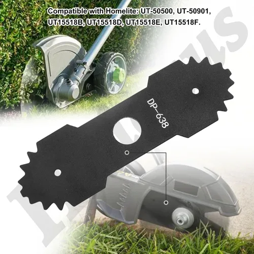 Miniatura 7 de Cuchilla de bordeadora 638006008 de 9 pulgadas compatible con Homelite Ryobi Edger, repuesto de cuchilla de bordeadora 638006008 638006007 RY13050