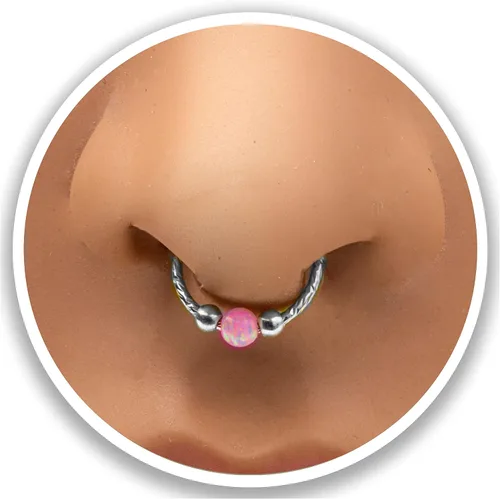 Miniatura 21 de Fake Opal Septum Rings