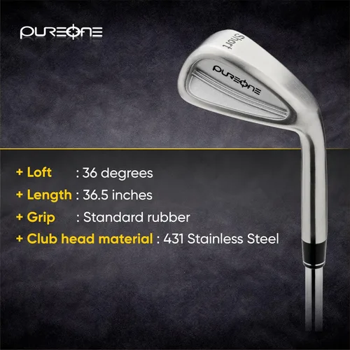 Miniatura 2 de PureStrike Golf Swing Training Aid Club – Más pequeño Clubface para un mejor golpe de pelota y retroalimentación instantánea Entrenador de swing