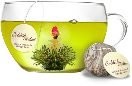 Miniatura 6 de Creano Flores de Té en Taza - Té Floreciente - 8 Tés Florecientes en 4 Variedades Diferentes - Té Verde