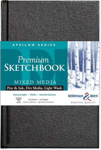 Cuaderno con hojas de dibujo Epsilon SketchBook 5.5x8.5