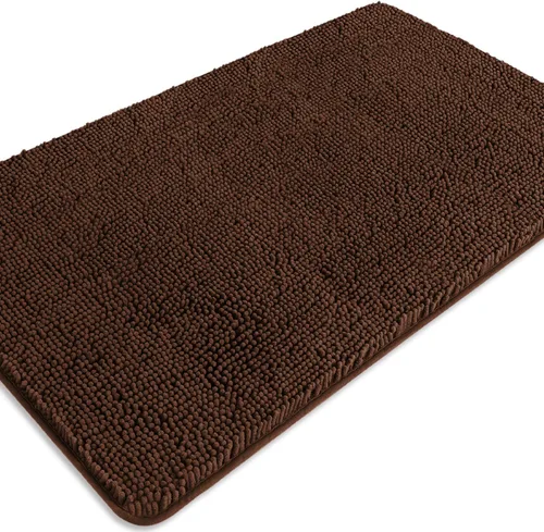 Miniatura 494 de Alfombra de baño pequeña de 12 x 18 pulgadas, lavable y absorbente, antideslizante, alfombra de baño de felpilla gruesa y suave para baño, ducha