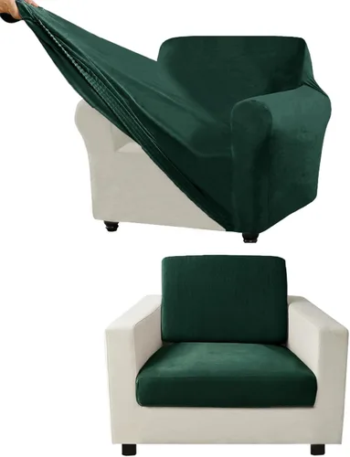 Miniatura 57 de Funda para Sofá de Terciopelo, Fundas Elásticas para Sofá para Funda Principal Separada/Respaldos y Cojines de Asiento, Funda para Sofá, para Fundas