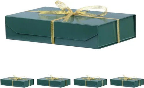 Miniatura 31 de 5 cajas de regalo rosa con cinta de 9.5 x 7 x 4 pulgadas, caja de regalo resistente con tapa para embalaje de regalo, cajas de almacenamiento