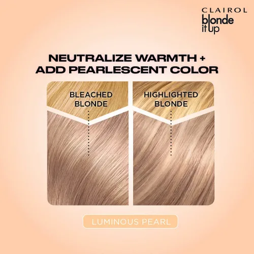 Miniatura 9 de Clairol Blonde It Up Crystal Glow Toners - Tinte semipermanente para el cabello, color perla luminoso, sin amoníaco, añade tonos nacarados a tonos