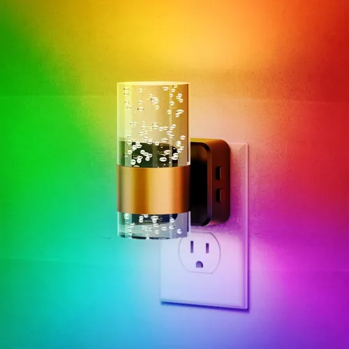 Miniatura 43 de JandCase Luz Nocturna de Vela, Luces Nocturnas que se Enchufan a la Pared, Blanco Suave 3000K, Brillo Ajustable 0-100LM, Sensor de Anochecer a