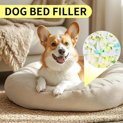 Miniatura 9 de Jecqbor Relleno de espuma viscoelástica triturada de 5 libras para silla puf, relleno premium para puf, relleno de espuma viscoelástica de alta