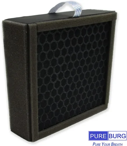 Miniatura 4 de PUREBURG Filtro de repuesto compatible con purificador de aire y deshumidificador Afloia Q10 2 en 1, H13 True HEPA y filtración multicapa de carbón