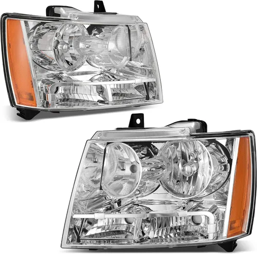 Miniatura 9 de AUTOSAVER88 - Conjunto de faros Compatible con 2006 2007 2008 2009 2010 2011 Chevy HHR 06 07 08 09 10 11 2006-2011 06-11 Par Carcasa cromada