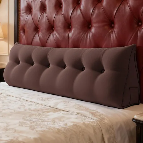Miniatura 25 de WOWMAX Cabecero de Cama Multifuncional con Almohada Tapizada Doble, Cabecero para Dormitorio Individual XL, Portátil para Dormitorio Universitario