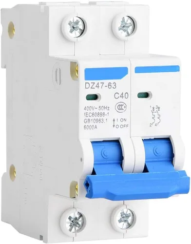Miniatura 2 de Interruptor de aire de fuga del disyuntor miniatura DZ47-63 2P 400VAC(25A)