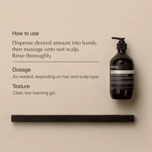 Miniatura 2 de Aesop Champú Suaviza el cabello, restaura el brillo Corteza de Bergamota, Incienso, Cedro Atlas 16.9 oz / 500 mL