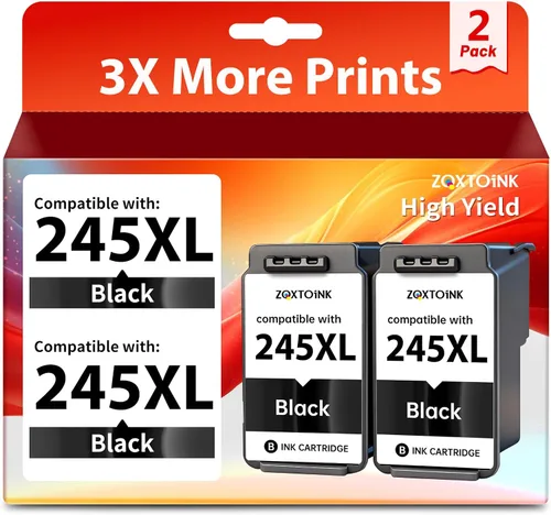 Cartucho de tinta de repuesto 245XL para Canon 245XL Cartucho de tinta negro PG-245 XL PG245 para Pixma TR4522 TR4520 TR4500 MG2500 MG2522 TS202