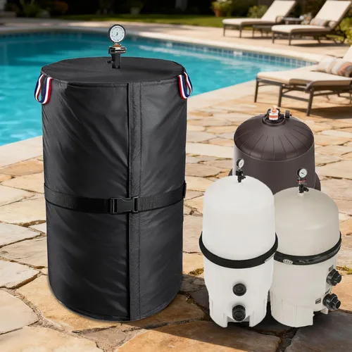 Miniatura 9 de Cubiertas para bomba de filtro de arena Sobana, cubiertas de filtro de arena de tela Oxford impermeable 600D, adecuadas para la mayoría de bombas