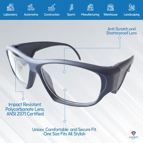 Miniatura 2 de TITANIUM Matte Blue - Gafas de seguridad protectoras para hombres y mujeres