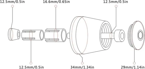 Miniatura 2 de Accesorios de motocicleta Xmax 7/8 "22MM manillar empuñaduras manillar extremo tapa enchufe para Yamaha Xmax 125 250 300 400 X MAX