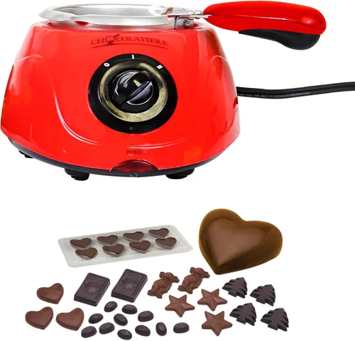 Miniatura 2 de Total Chef Juego de 32 ollas de fondue eléctricas, fuente de chocolate y caramelos, 8.8 oz (250 g) para hacer dulces, postres, ocasiones especiales