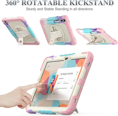 Miniatura 4 de SEYMAC stock Funda para Samsung Galaxy Tab S10 Lite / S10 FE / S9 FE 5G / S9 Funda para Tableta 10.9''/ 11'' Protectora con Protector de Pantalla