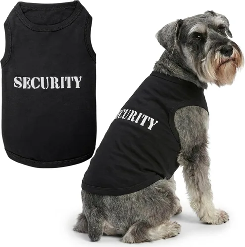 Miniatura 14 de Camiseta para Perro Parisian Pet - Camiseta Bordada FBI - 100% Algodón, Ropa Transpirable para Perros - Chaleco para Mascotas Sin Mangas - Camisas