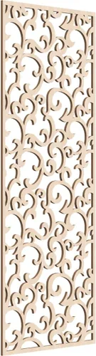 Miniatura 67 de Wheatland Paneles de pared decorativos de madera con calado, 9 3/8 pulgadas de ancho x 24 3/8 pulgadas de alto x 1/4 de alto, nogal