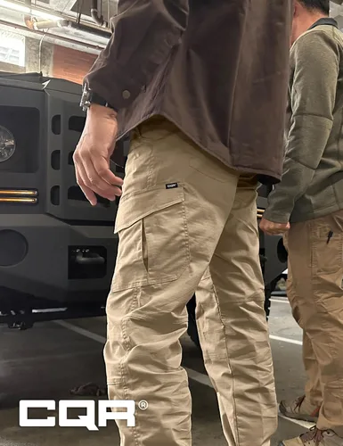 Miniatura 5 de CQR Men's Flex Ripstop Tactical Pants, Water Resistant Stretch Cargo Pants, Lightweight EDC Hiking Work Pants