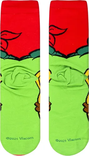 Miniatura 6 de Odd Sox, Nickelodeon TMNT Teenage Mutant Ninja Turtles, 90's Cartoon, Fun Socks