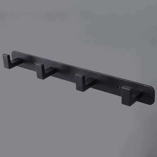 Miniatura 16 de Perchero, 6 Ganchos Triples de Acero Inoxidable Resistente, Ganchos de Pared Montados en la Pared, Barra de Ganchos Rústica para Ropa/Llaves