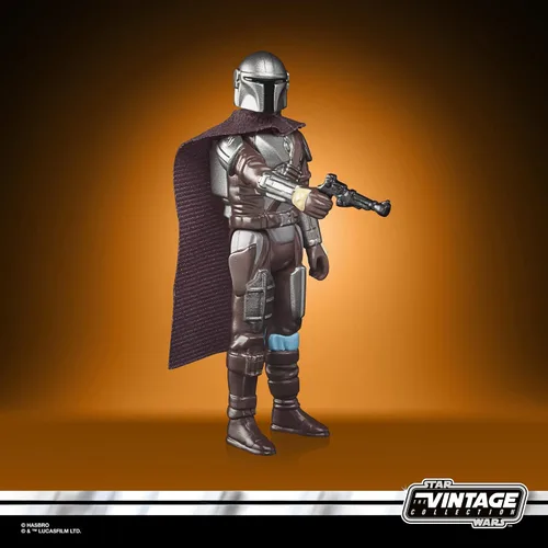 Miniatura 6 de STAR WARS Retro Collection The Mandalorian (Beskar) - Figura de acción coleccionable de The Mandalorian a escala de 3.75 pulgadas, accesorios