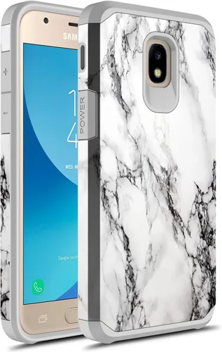 Miniatura 6 de Compatible con Samsung Galaxy J7, funda híbrida gráfica colorida armadura para SM-J737 (mandala colorido)
