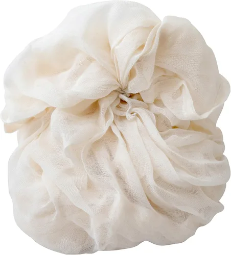 Miniatura 6 de Estopilla orgánica para colar, 100% natural, sin blanquear, fina estopilla – perfecta para hacer queso, paneer, idly – muselina de grado