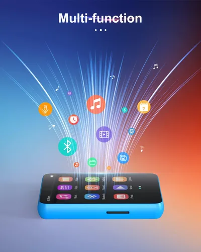 Miniatura 7 de Reproductor MP3 de 64 GB con pantalla táctil completa de 2.4", reproductor de música con Bluetooth 5.3, reproductor de música portátil con calidad