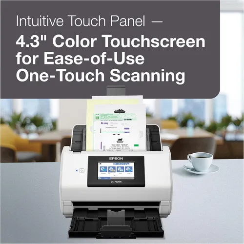 Miniatura 3 de Epson DS-790WN Escáner de documentos a color de red inalámbrica para PC y Mac con escaneo dúplex, función sin computadora, alimentador automático