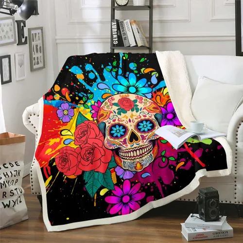 Miniatura 9 de Erosebridal Manta de vellón Sherpa para niños con estampado de gatos, bonita manta de felpa 3D para mascotas, suave y cálida, de microfibra, regalos