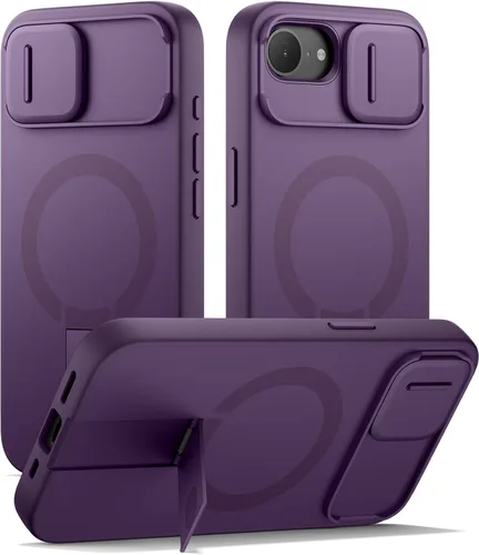 Miniatura 52 de SURITCH - Funda para iPhone 17 Pro Max con cubierta de control de cámara, cubierta para cámara y soporte ajustable, compatible con MagSafe, a prueba