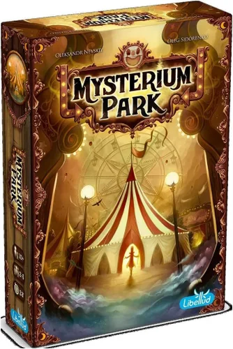 Asmodee Juego de mesa Mysterium Park: descubre secretos oscuros en un encantador escenario de carnaval, misterio cooperativo para niños y adultos, a