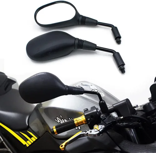 Miniatura 6 de Espejos ATV Universales con pernos de 8 mm y 10 mm, abrazadera de montaje de barra de 7/8 pulgadas, espejo retrovisor convexo para motocicleta