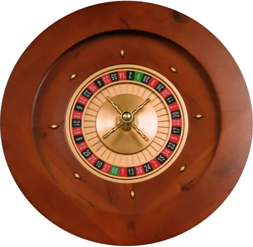 Miniatura 2 de Trademark Poker - Rueda de ruleta de madera de lujo de 19,5 pulgadas