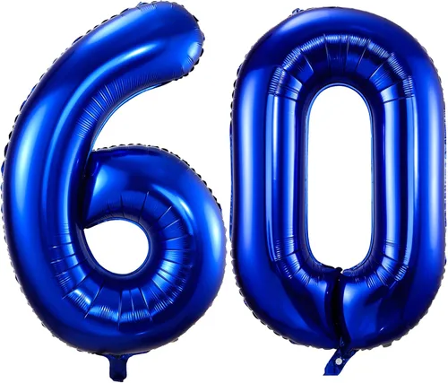 Miniatura 8 de Globos de color azul marino con el número 14, globos de cumpleaños de 40 pulgadas, color azul oscuro, globos de cumpleaños de 14 o 41 pulgadas, Azul