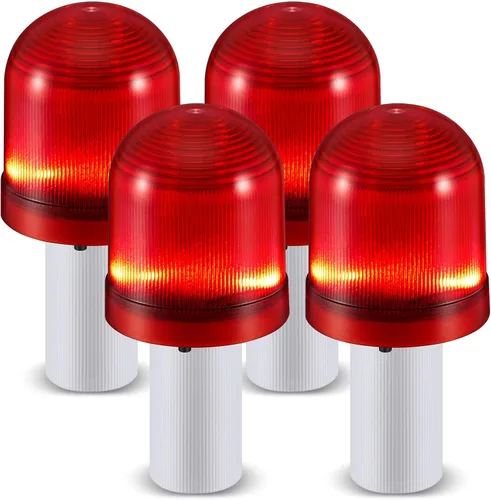 Miniatura 9 de VIHOSE 2 piezas de luces LED para conos de tráfico, cono de tráfico intermitente con 3 modos de parpadeo, luz de advertencia LED para conos