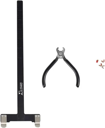 Miniatura 3 de Juego de alicates de cuerda, alicates y cuerdas en forma de T, regla cuadrada, alicates de hebilla de bloqueo, kit de torneado de arco recurvo