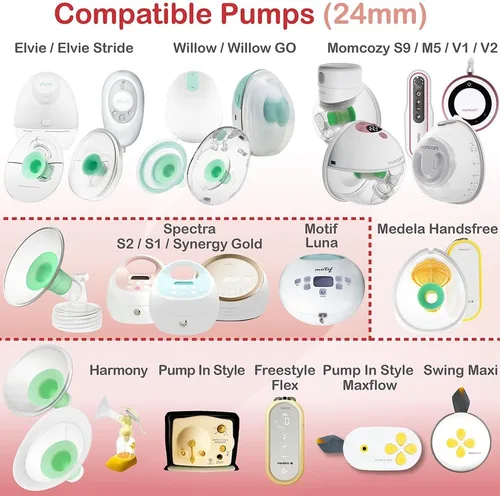 Miniatura 5 de Nenesupply Inserto de brida de 1.ª generación de 0.669 in compatible con piezas de bomba de brida Elvie Brida Elvie Stride Medela Momcozy Spectra